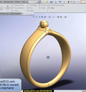 دانلود فیلم اموزش مدلسازی نرم افزار سالیدورک solidworks مدل طلا و جواهر