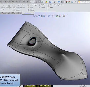 دانلود فیلم اموزش مدلسازی نرم افزار سالیدورک solidworks مدل قایق